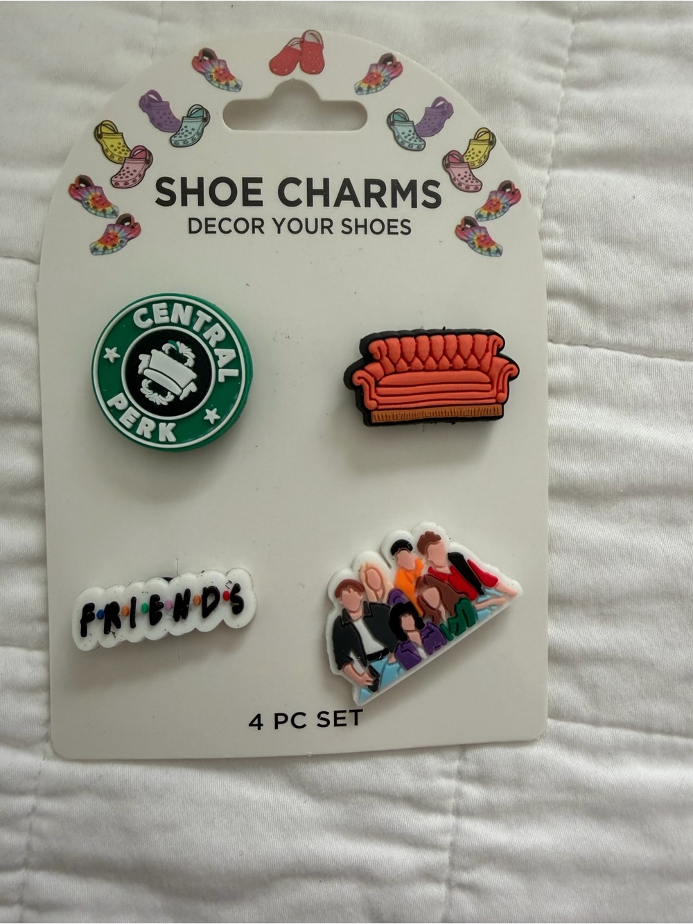 ☕ Friends TV Show Inspired Shoe Charms – 4-Piece Set - Picture 3 of 3